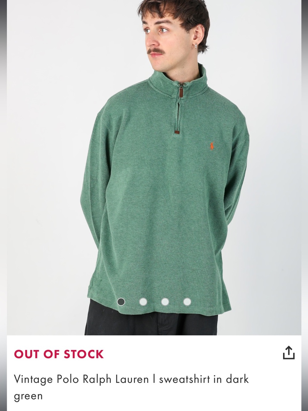 Vintage Polo Sweatshirt - XXL
